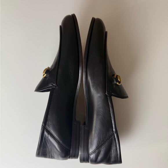 Gucci Brixton Leather Horsebit Loafers Black EU 37 - Picture 7 of 12